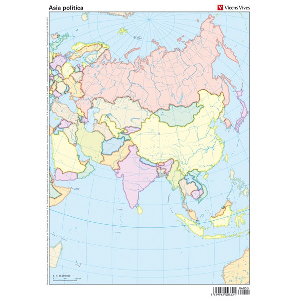 Mapa mudo fo asia p p50