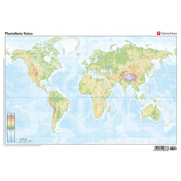 Mapa mudo fo planisferio f p50
