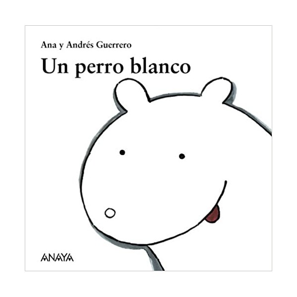 Un perro blanco