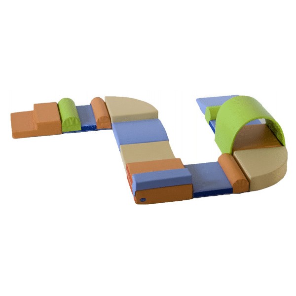 Mo conjunto tunel y 5 obstaculos 12 pzas