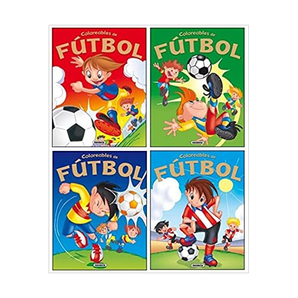 Coloreables de fútbol (4 títulos)
