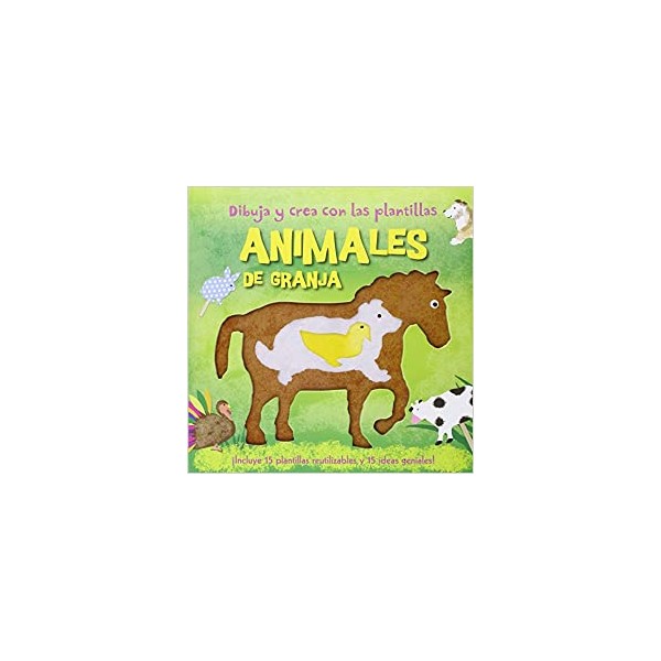 Dibuja y crea con las plantillas Animales de granja