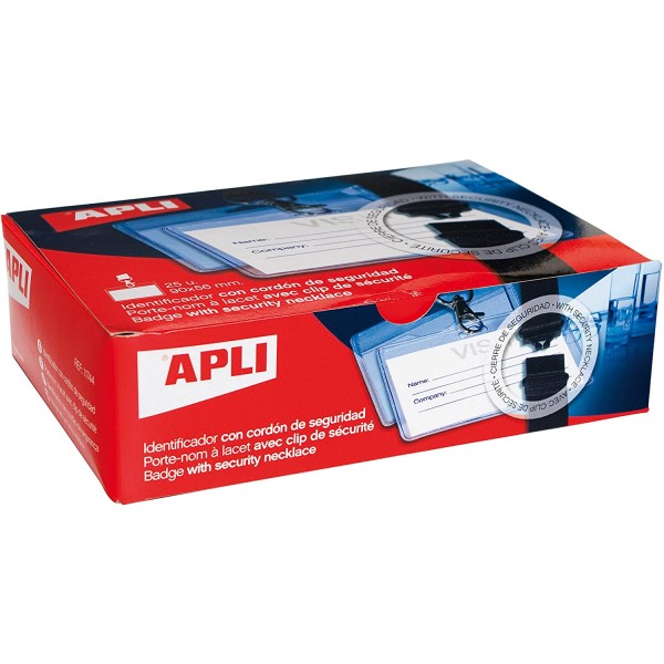 Caja de 25 identificadores y cordon