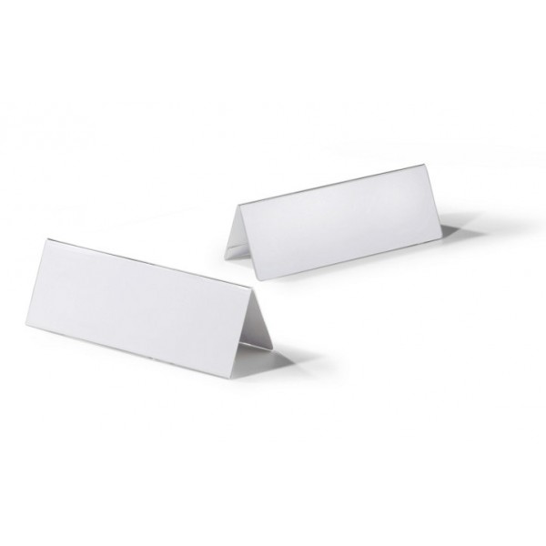 Portanombres de mesa durable 105x297 mm.