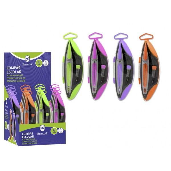 Compas bismark oval 4 colores