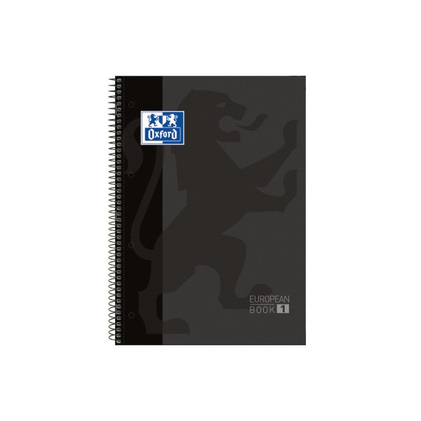 Cuaderno microperf. 80 h. OXFORD Negro