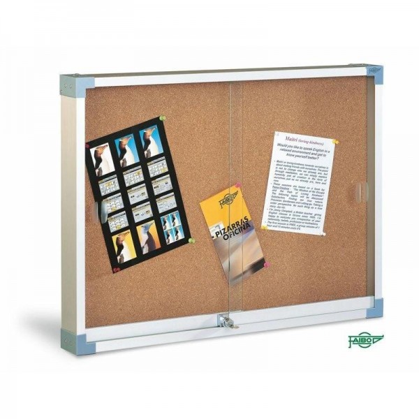 Vitrina corcho cristal normal 60x80