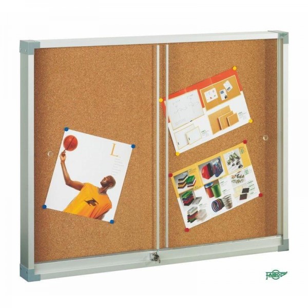 Vitrina corcho crist metacrilato 80x100