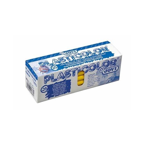 Caja 25 ceras Plasticolor Jovi Azul oscuro