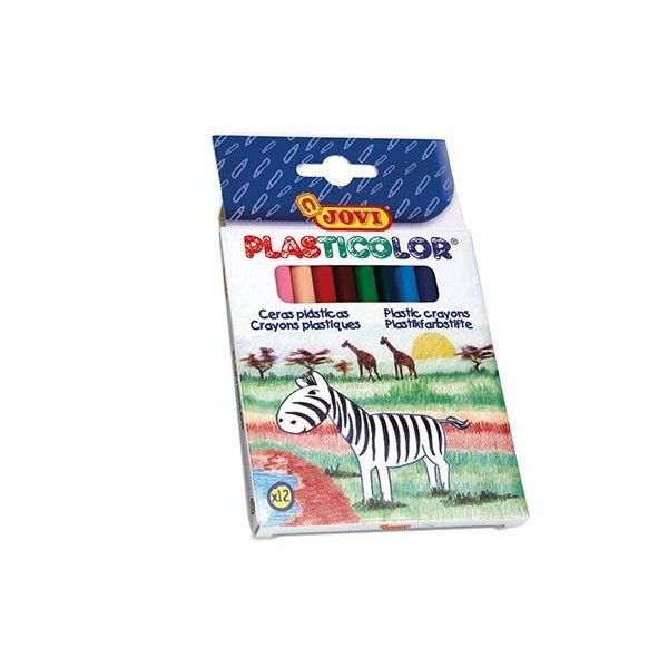 Estuche 12 ceras Plasticolor Jovi