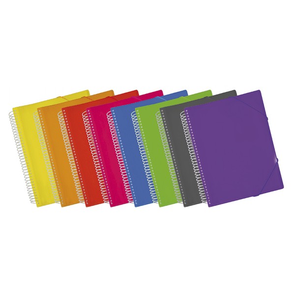 Carpeta Descom fundas espiral 20 h. Violeta