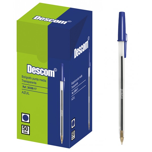 Boligrafo Descom Azul