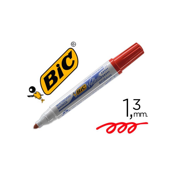 Rotulador pizarra Bic Velleda Marker Rojo