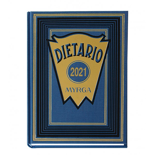 Dietario 1/4 azul 2022