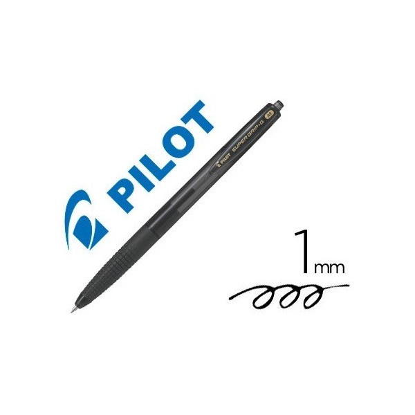 Boligrafo Pilot Super Grip G Negro