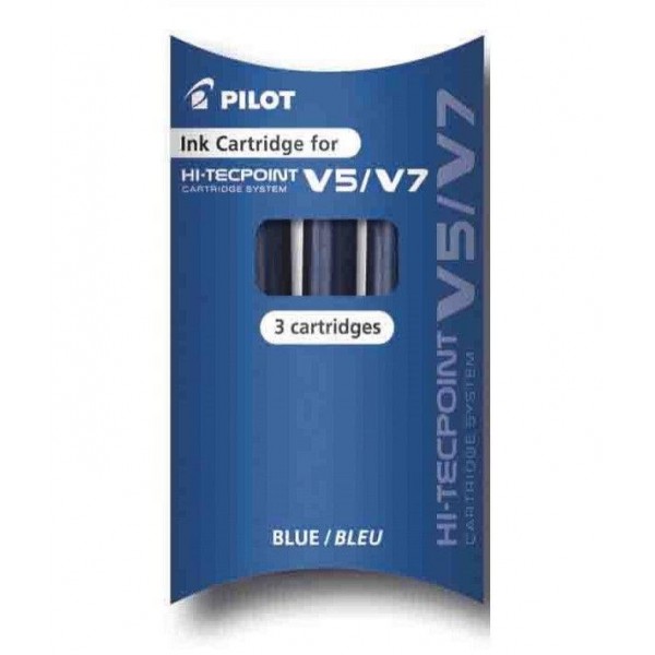 Recambio boligrafo Pilot V5/V7 azul C3 (12)