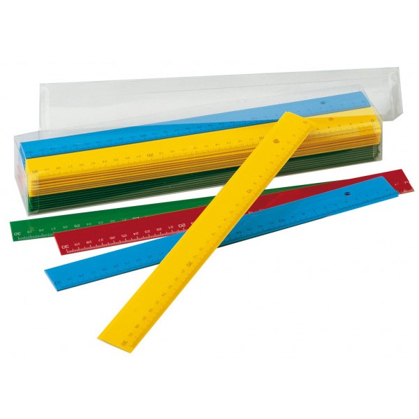 Regla de colores 30 cm.