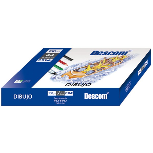 Caja de 250 formato Descom A4 Liso