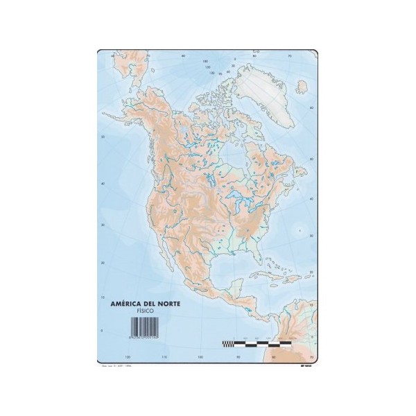 Mapa mudo a4 america nor f p50