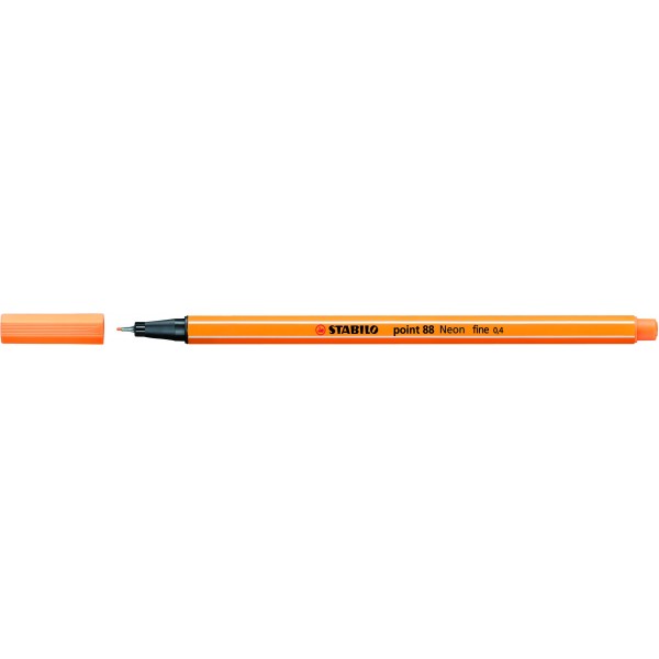 Rotulador Stabilo Point 88 Naranja neon
