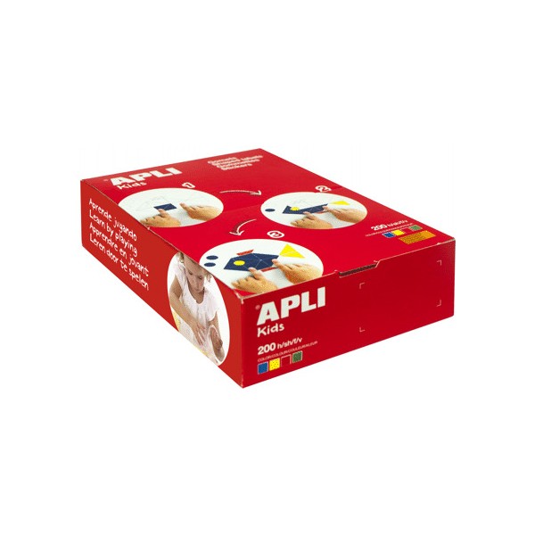 Caja gomets Apli 690 circulos 13 mm.