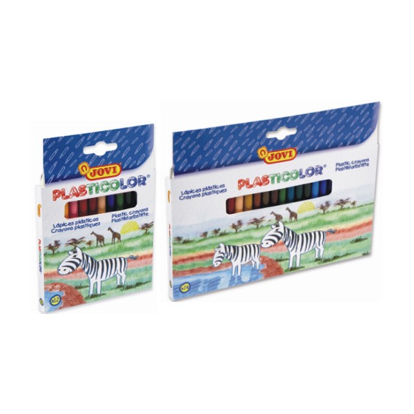 Estuche 12 ceras Plasticolor Jovi