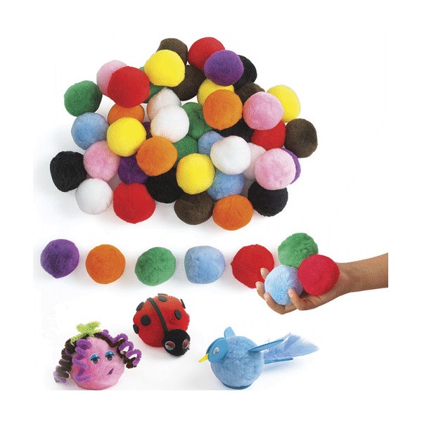 Bolsa de 50 pompones surtidos Jumbo
